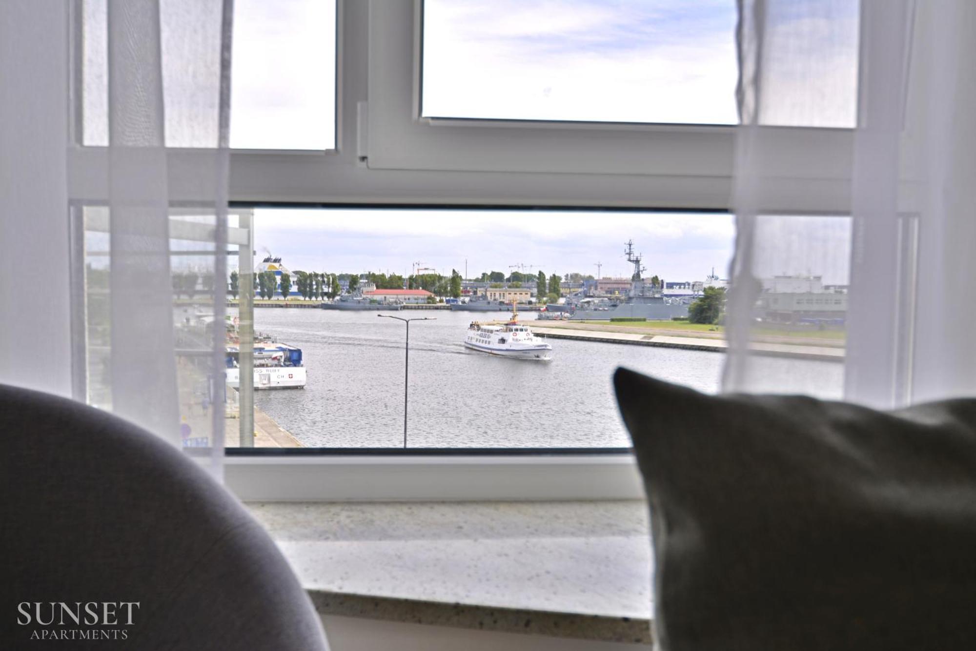 Sunset - Concha - Parking - Widok Na Port! Apartment Swinoujscie